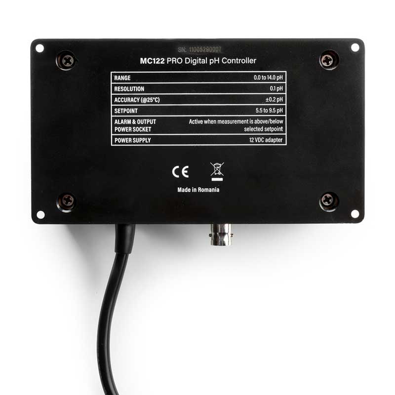Milwaukee MC720 Pro pH-Controller Dünge-Computer Rückseite